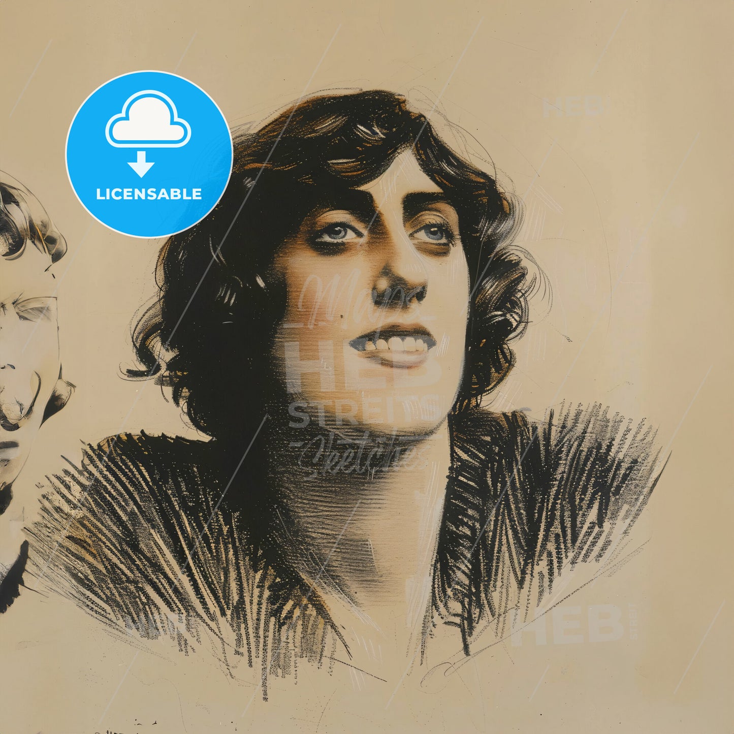 Vita Sackville-West, 1892 - 1962, British writer and gardener - A Drawing Of A Woman