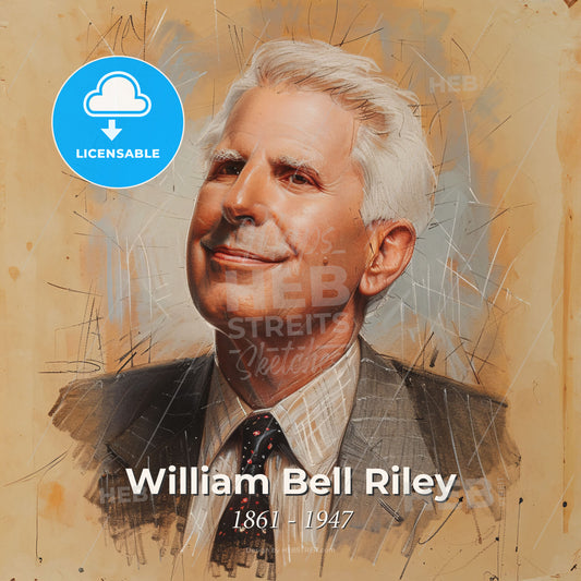 William Bell Riley, 1861 - 1947, American preacher and educator - A Man In A Suit And Tie Print Template