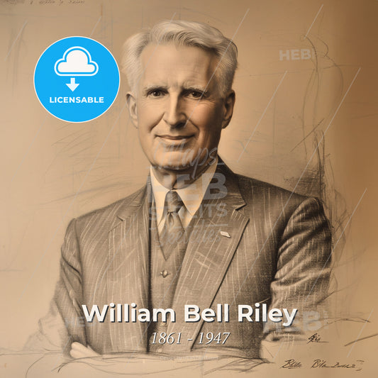 William Bell Riley, 1861 - 1947, American preacher and educator - A Man In A Suit And Tie Print Template