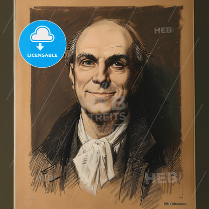 William Carey, 1761 - 1834, British missionary - A Drawing Of A Man