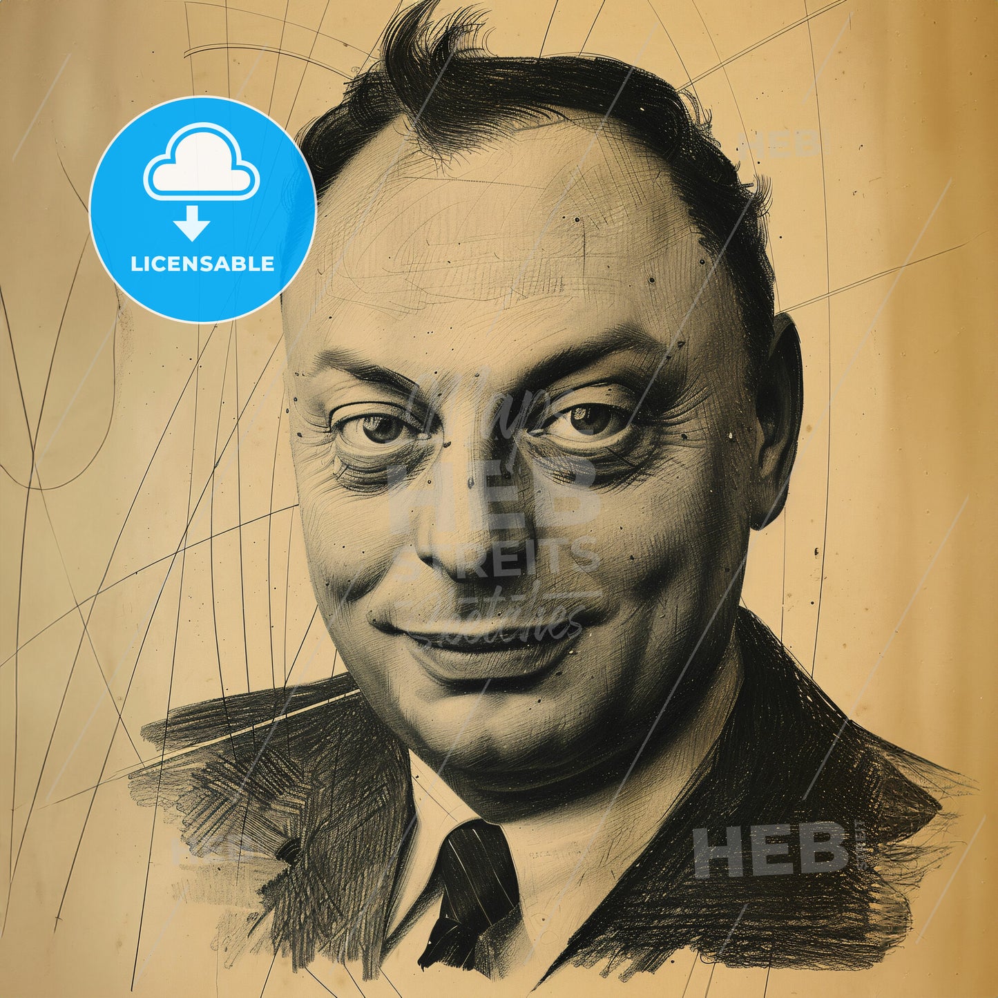 Wolfgang Pauli, 1900 - 1958, Austrian physicist - A Man In A Suit