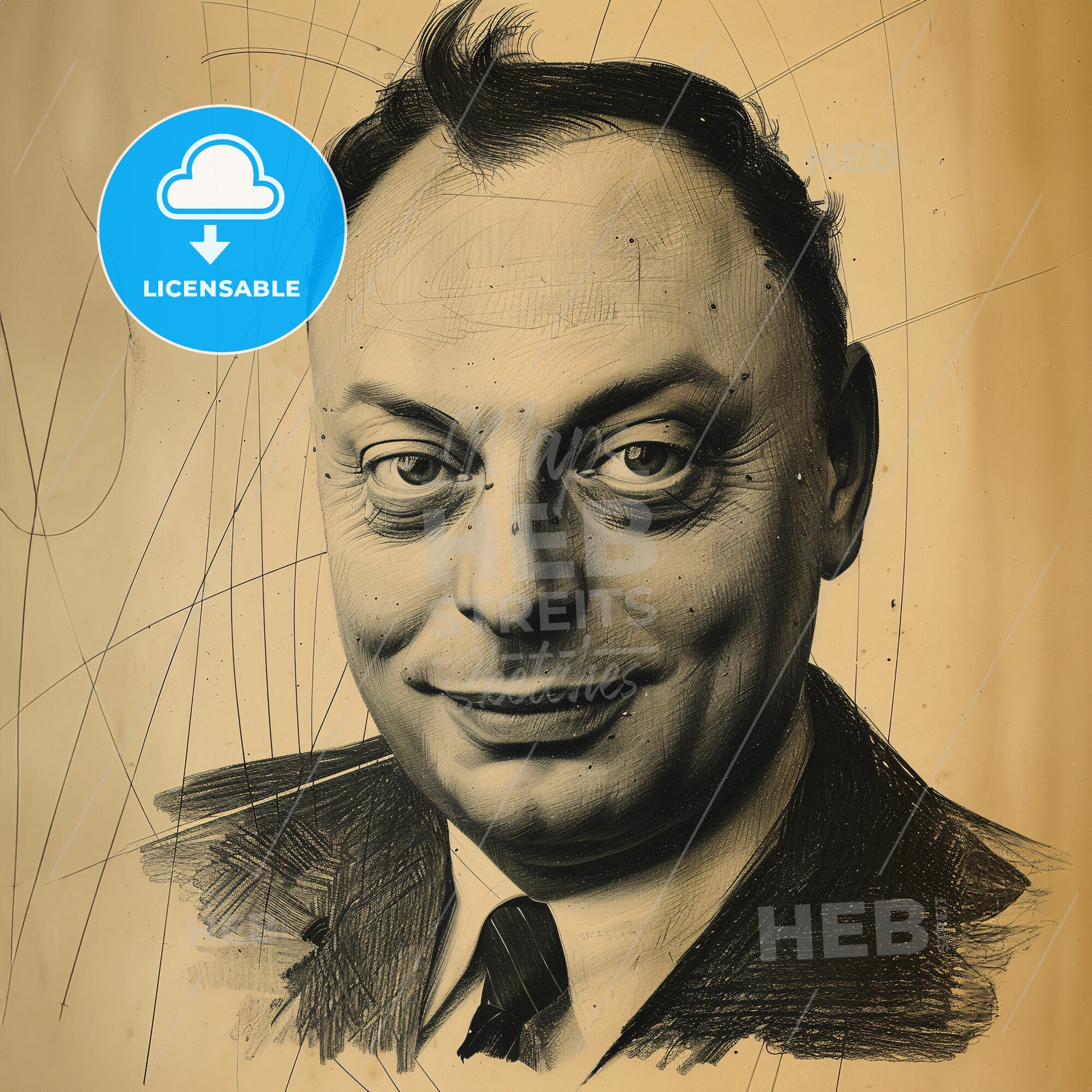 Wolfgang Pauli, 1900 - 1958, Austrian physicist - A Man In A Suit