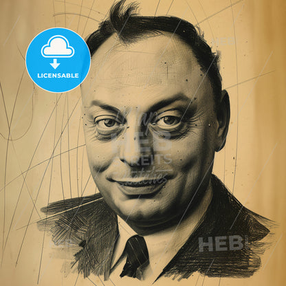 Wolfgang Pauli, 1900 - 1958, Austrian physicist - A Man In A Suit