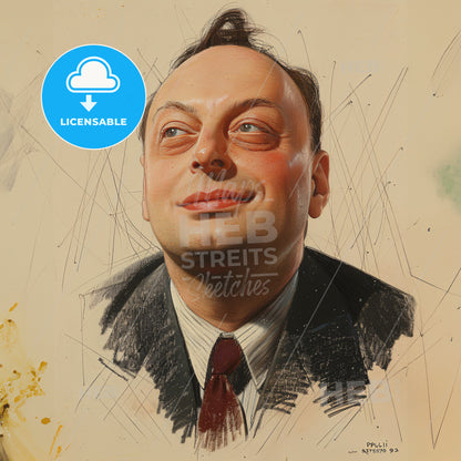 Wolfgang Pauli, 1900 - 1958, Austrian physicist - A Man In A Suit And Tie