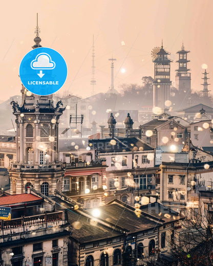 Zhucheng Skyline Composite Art Masterpiece - A city with many buildings