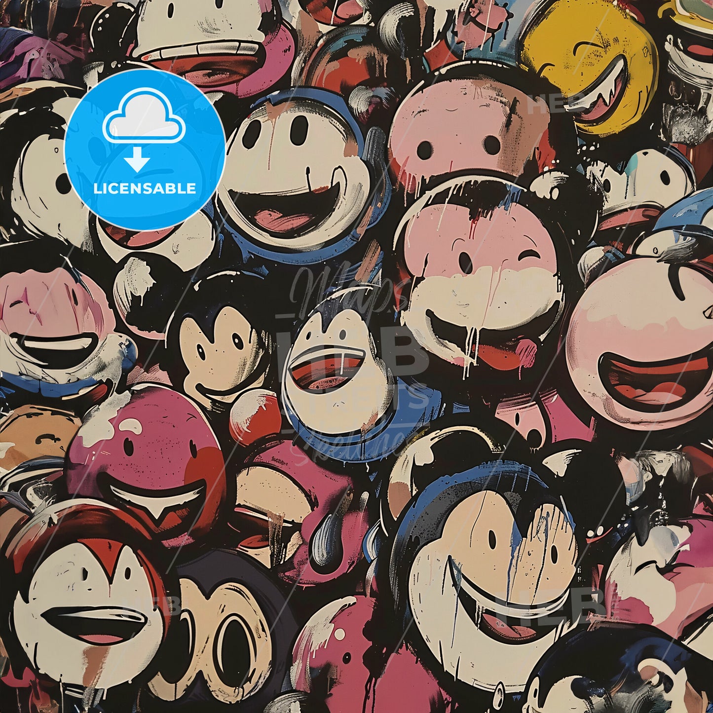 A Large Group Of Cartoon Characters