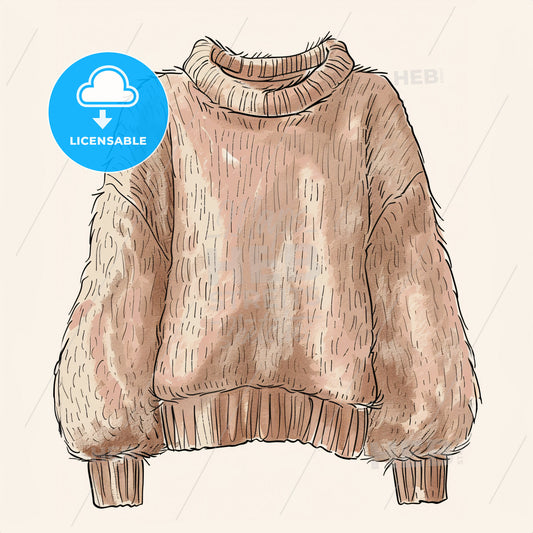 A Brown Sweater With Long Sleeves