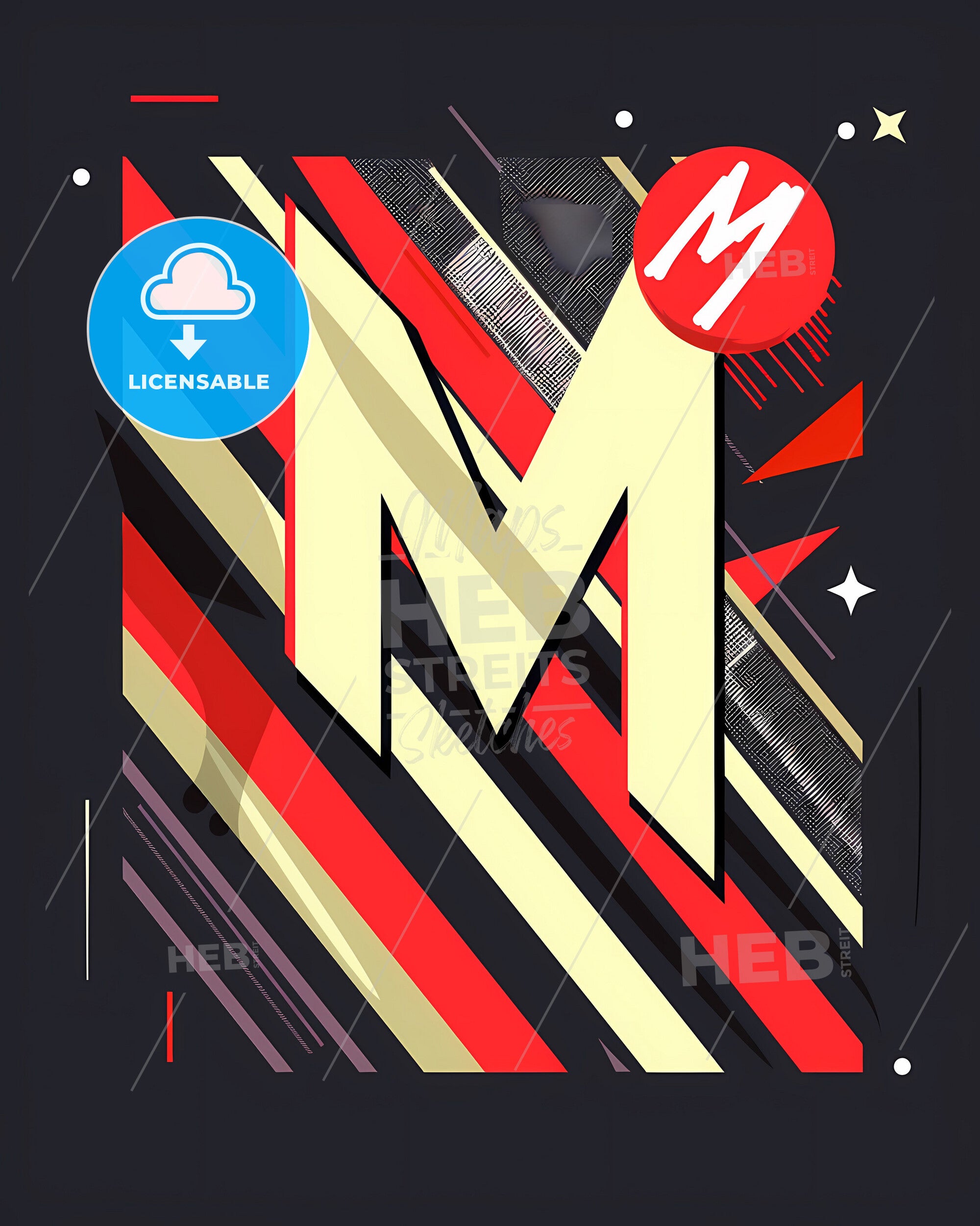 Dynamic M Letter Puzzle Graphic Design: Animated Gifs, Vibrant Artwork ...