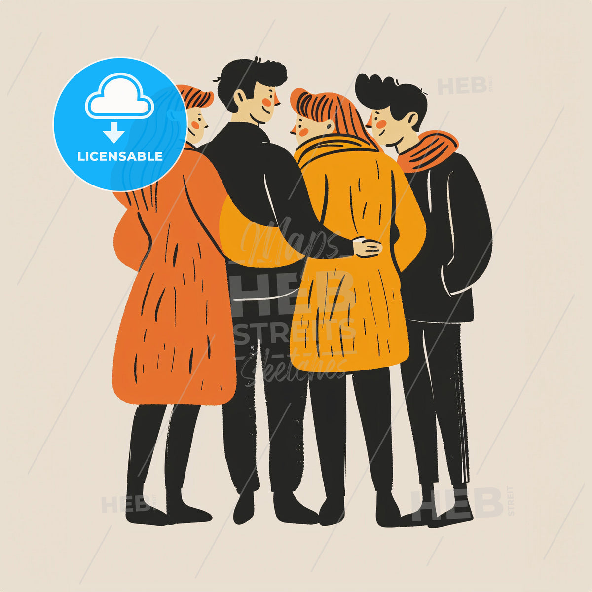 A group of parents stand in a circle - A group of people hugging
