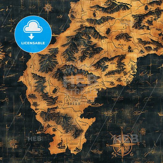 A Map Of A Continent