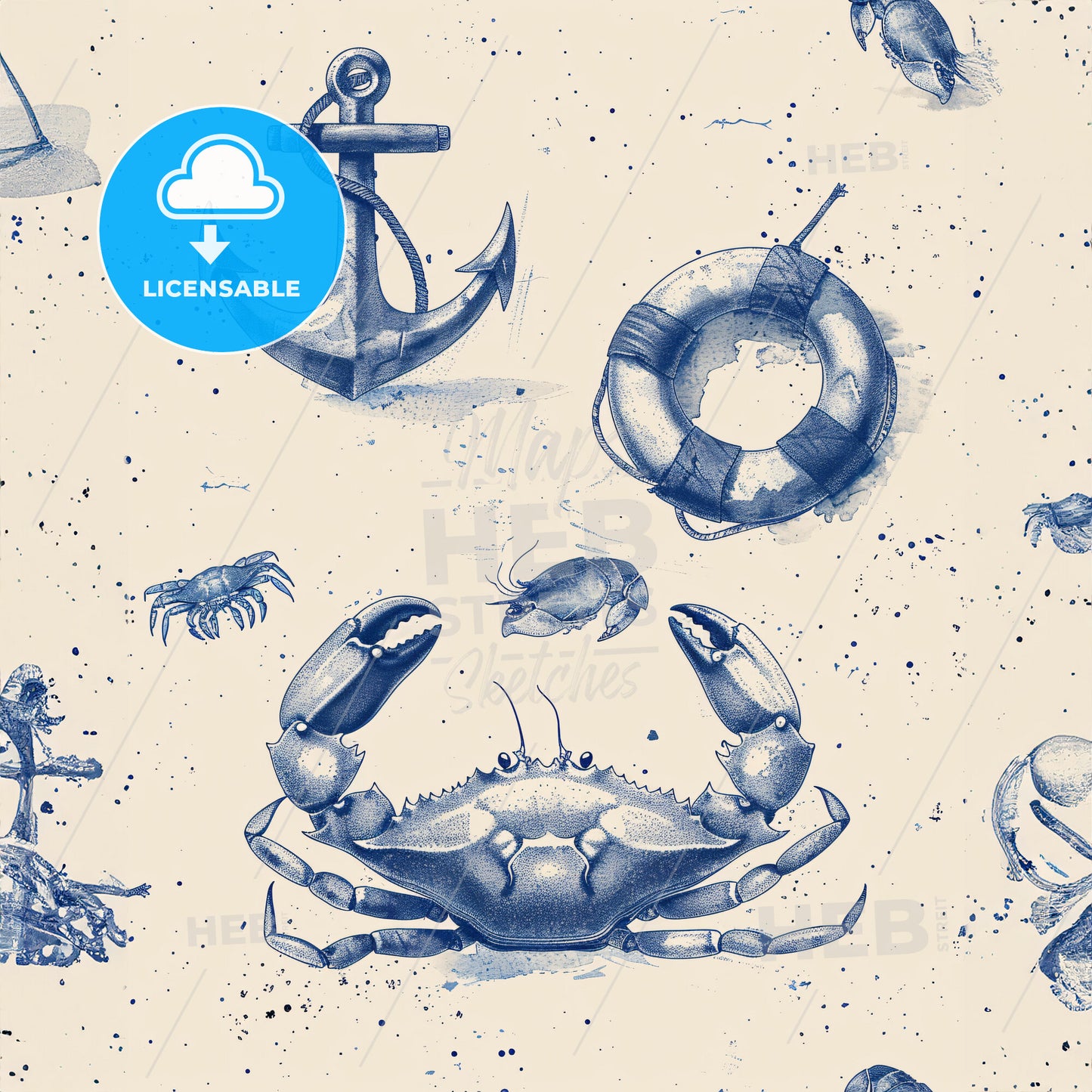 A Pattern Of Sea Creatures