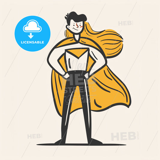 A Parent Wearing A Cape Like A Superhero - A Man Wearing A Cape