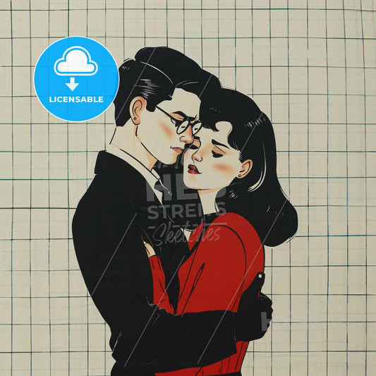 A Man And Woman Hugging