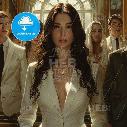 A Woman In A White Dress