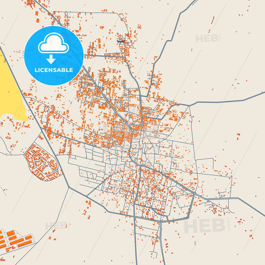 Colorful Al-Safira Street Map with Labels and Buildings