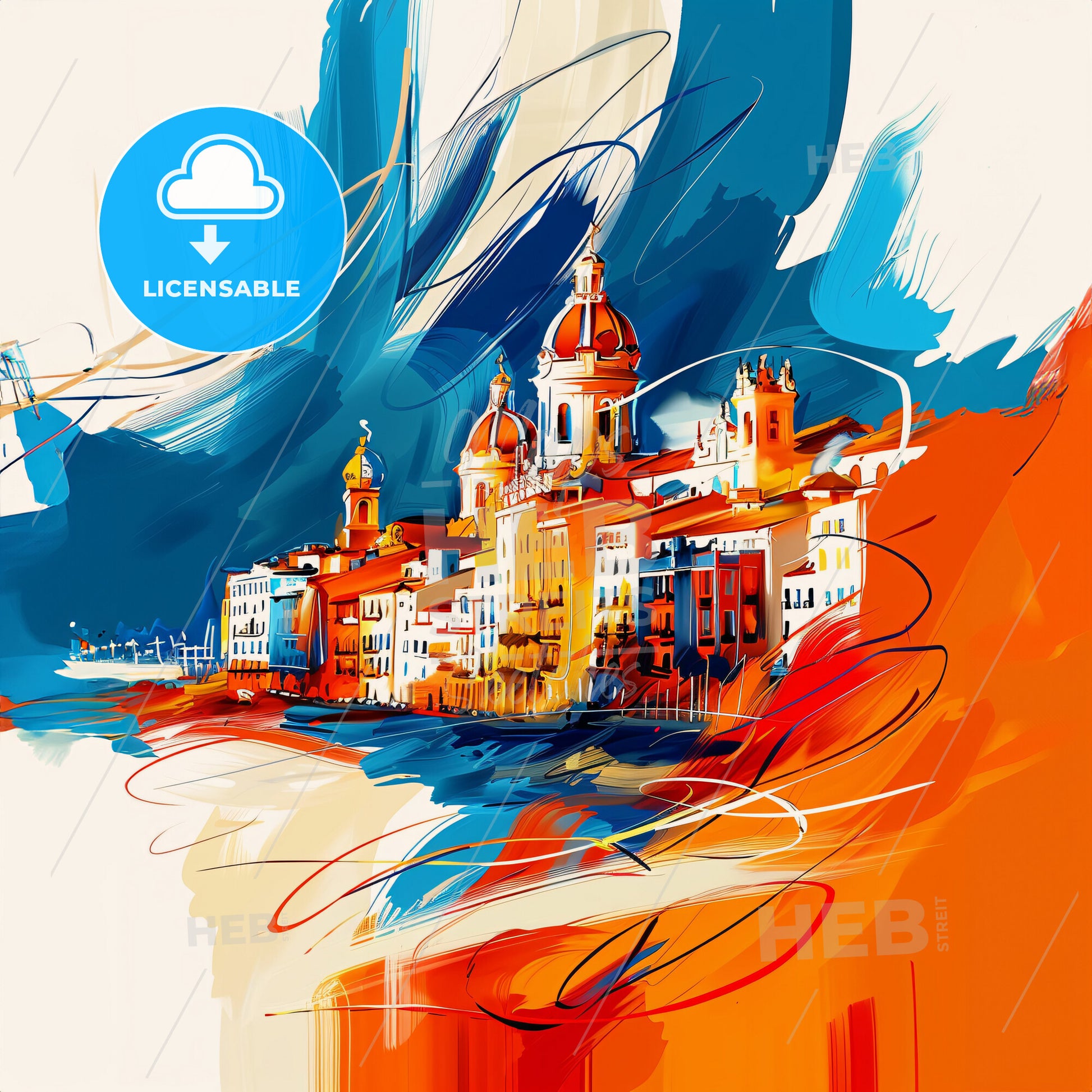 Vibrant Alicante, Spain - A Painting Of A City