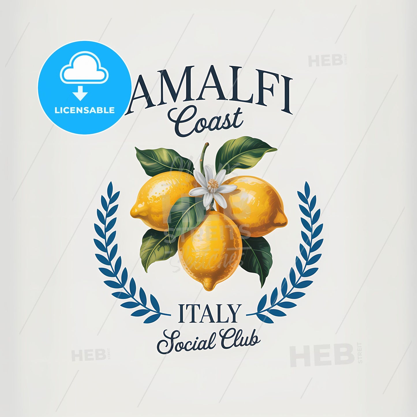 Amalfi Citrus Elegance: A Coastal Embrace of Lemons and Laurels