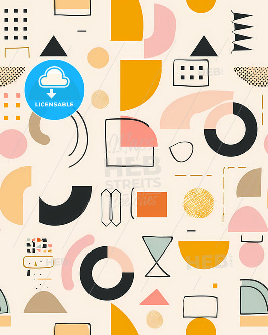 Complete Bundle of Aesthetic Pastel Abstract Shapes for Design Agency Websites