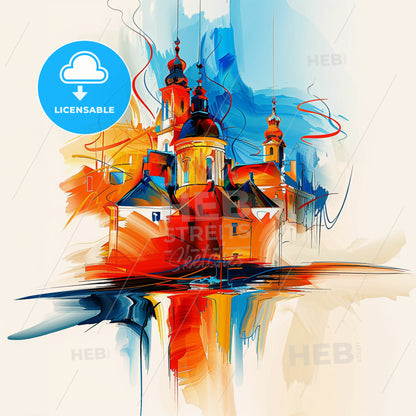 Vibrant Apeldoorn, Netherlands - A Painting Of A Building