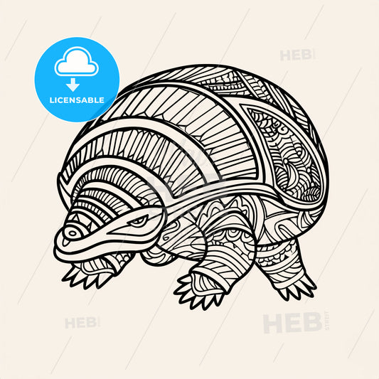 Armadillo - A Drawing Of A Turtle