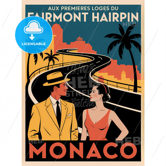 Art Deco Elegance: Monaco’s Fairmont Hairpin Hotel Vintage Journey