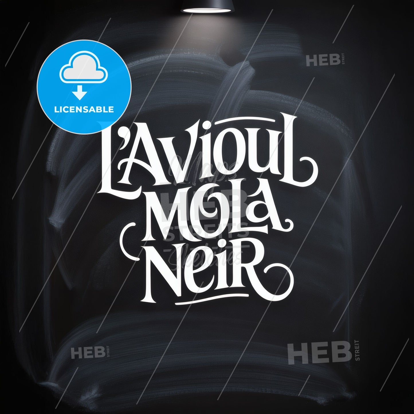 Artistic Typography on Black Chalkboard Background: Creative Expression and Visual Inspiration.