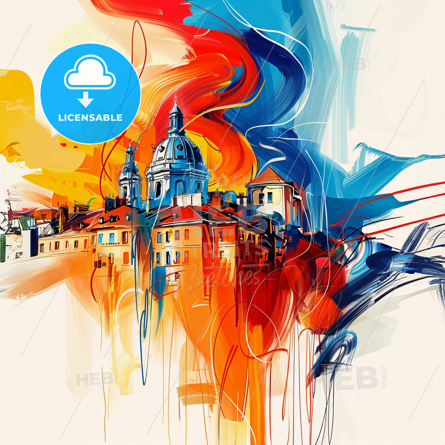 Vibrant Aubervilliers, France - A Painting Of A City