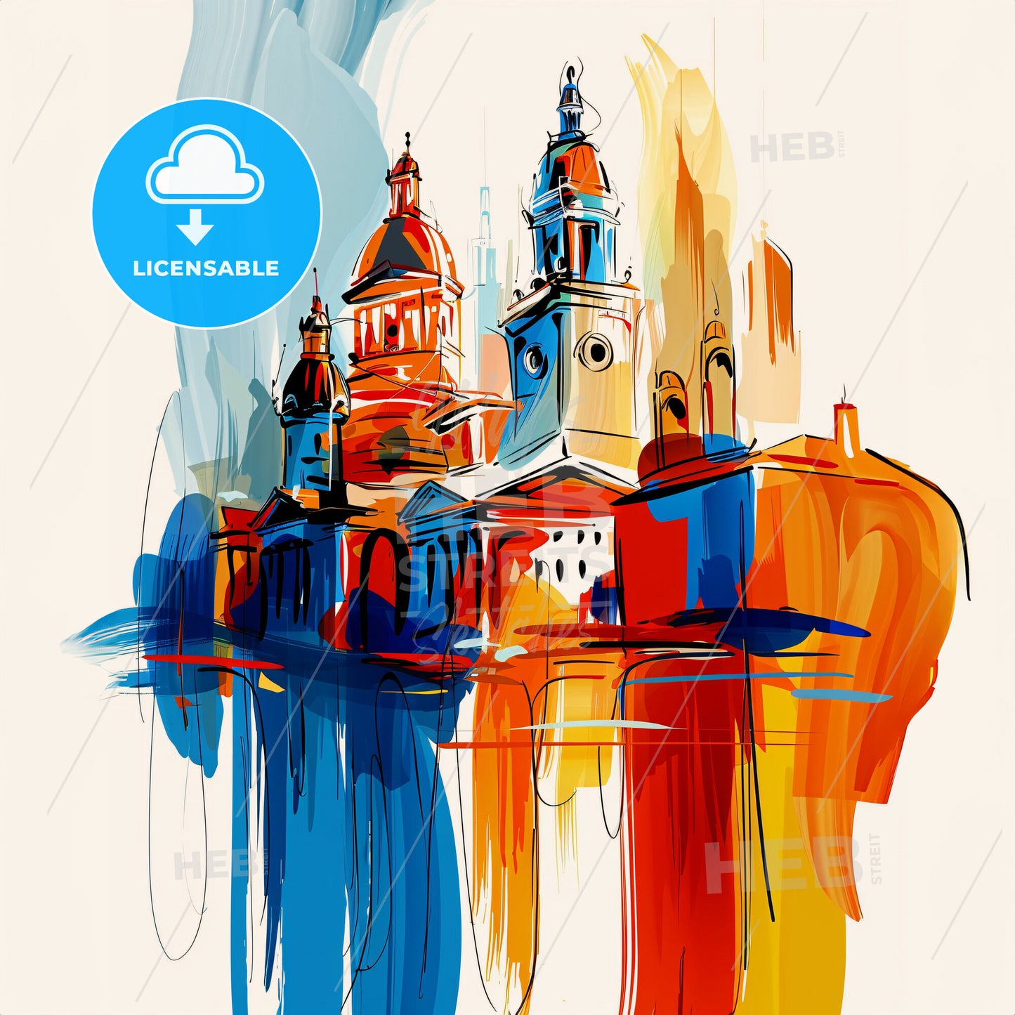 Vibrant Augusta, Georgia - A Painting Of A Building