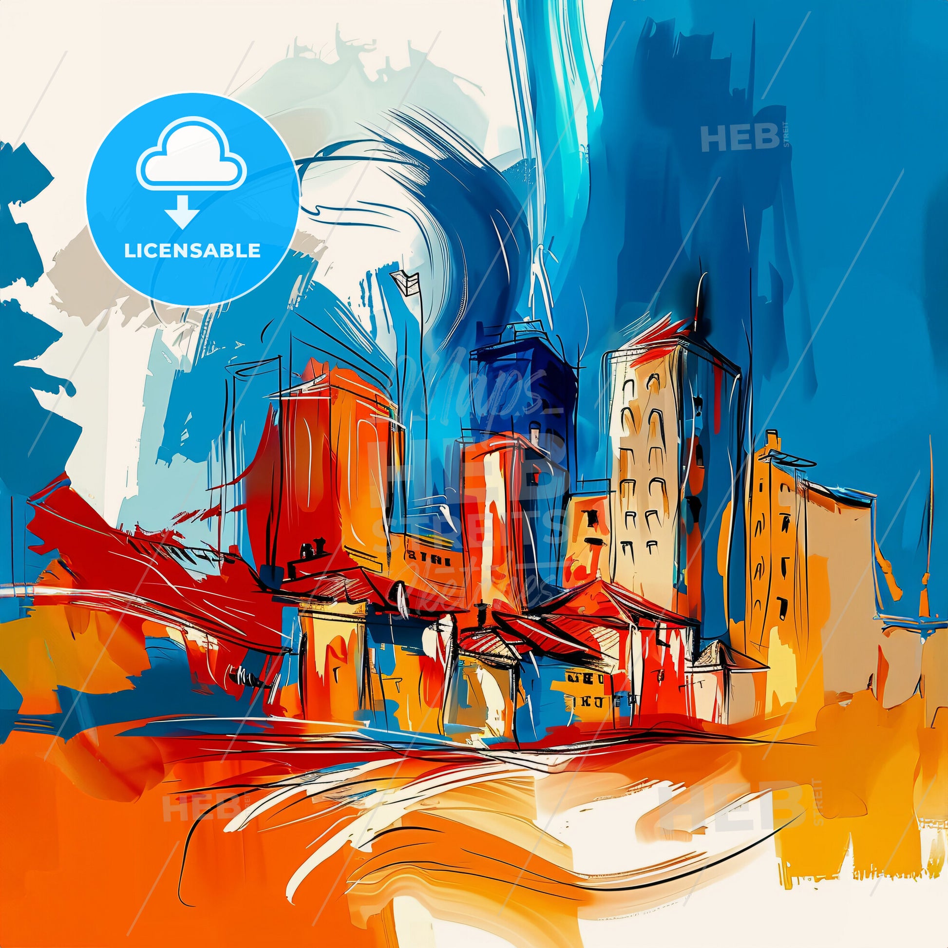 Vibrant Beersheba, Israel - A Painting Of A City