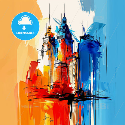 Vibrant Birmingham, Alabama - A Painting Of A City