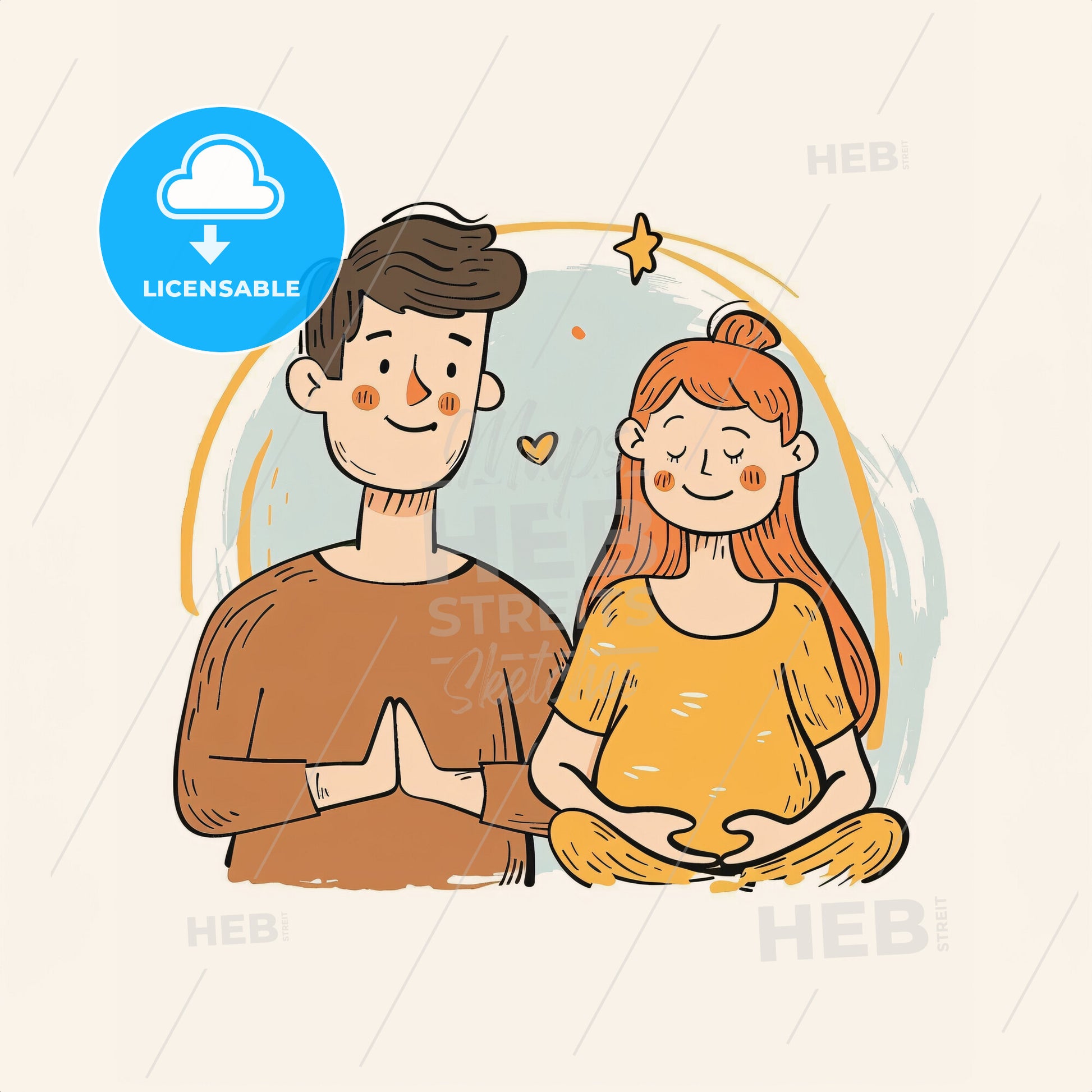 Both Parents - A Man And Woman Sitting Together