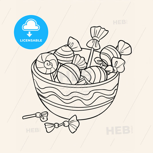 Bowl With Candy - A Bowl Of Candies