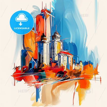 Vibrant Broken Arrow, Oklahoma - A Painting Of A City