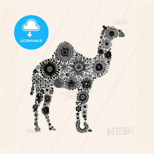 Camel - A Camel Made Out Of Flowers