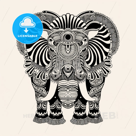 Camel - An Elephant With A Pattern On It