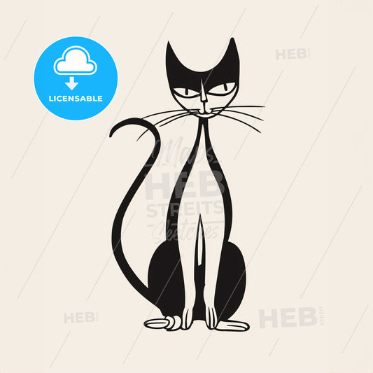 Cat - A Black And White Cat