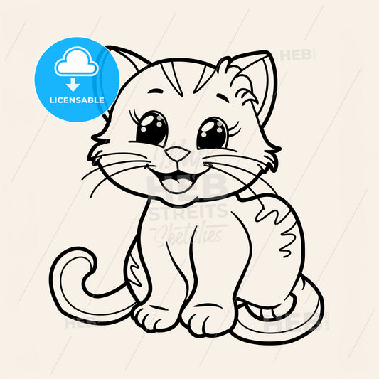 Cat - A Cartoon Of A Cat