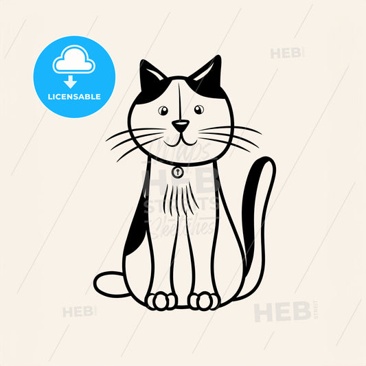 Cat - A Black And White Cat