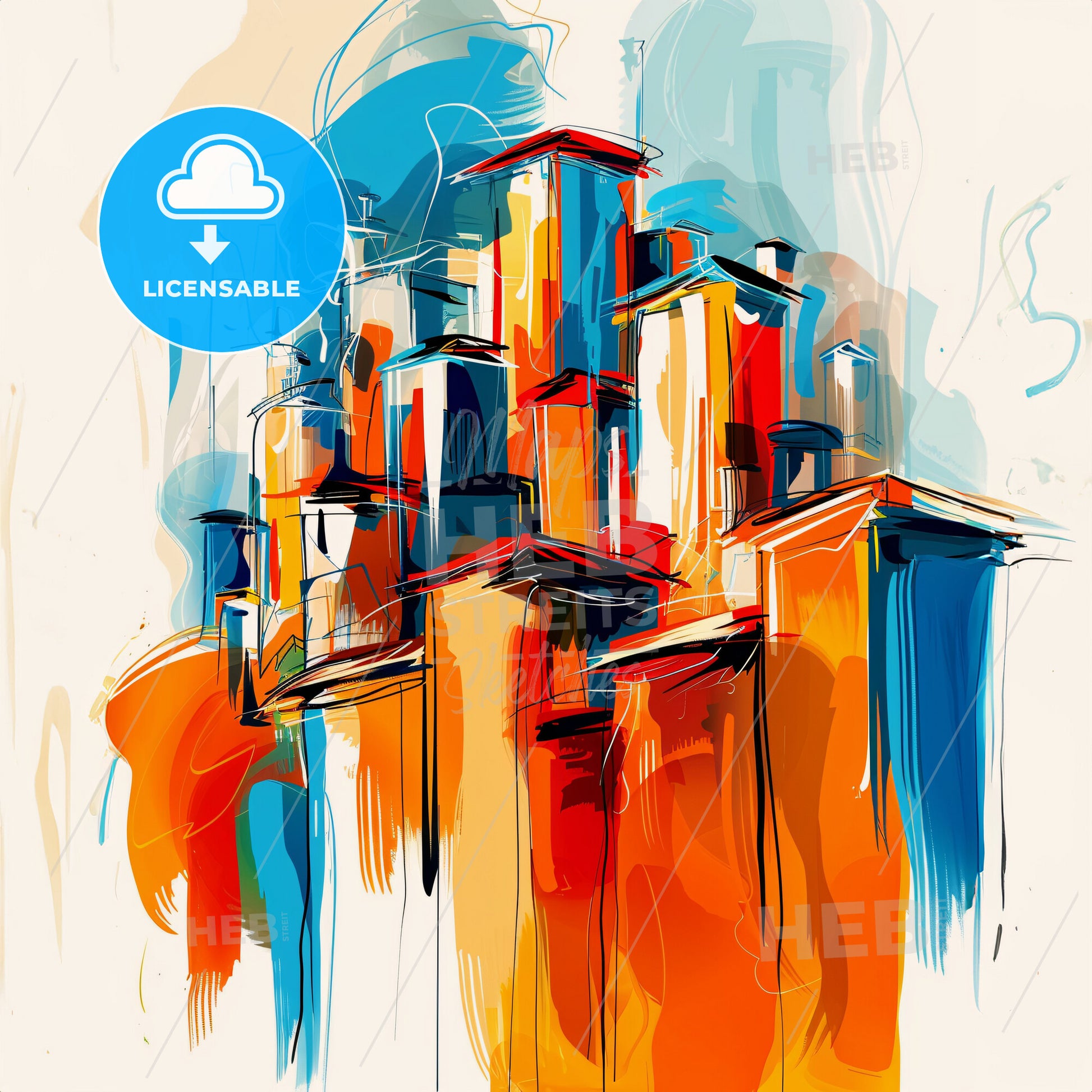 Vibrant Chandler, Arizona - A Colorful Cityscape With Buildings