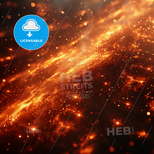 Chaos in Color - A red and orange lights