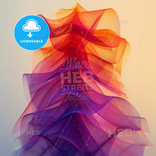 Chaos in Color - A colorful fabric with sparkles