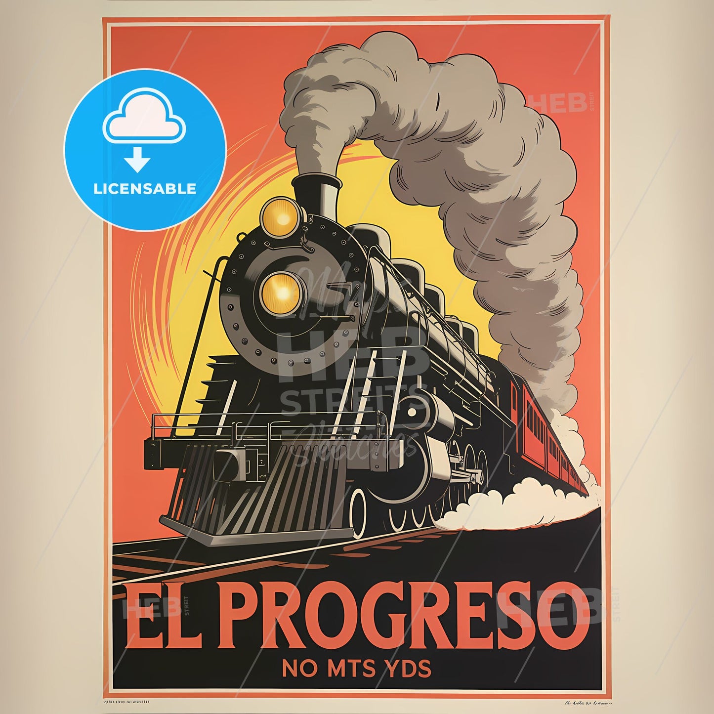 Chasing Velocity: An Art Nouveau Tribute to the Steam Era