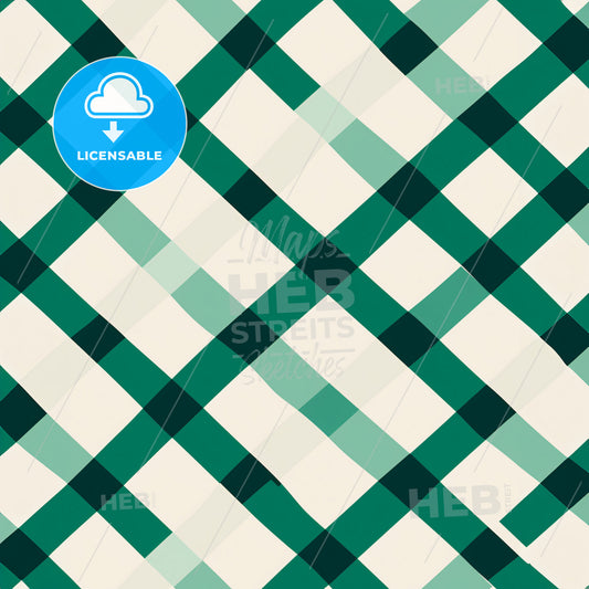 A Green And White Plaid