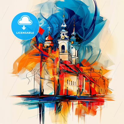 Vibrant Chelmsford, England - A Painting Of A Building