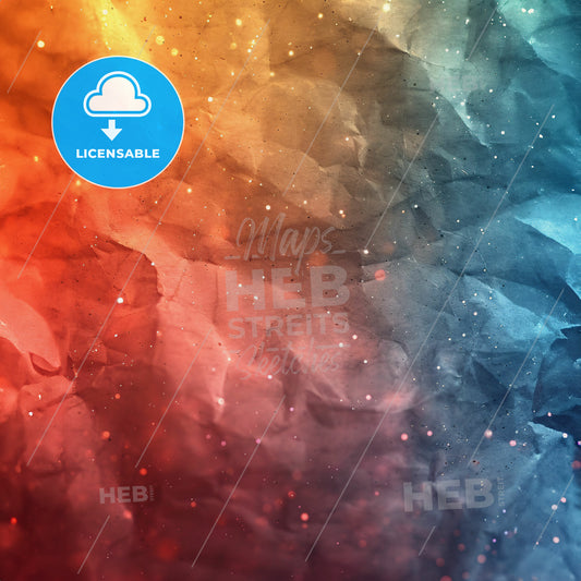 Color Me Curious - A crumpled paper with stars