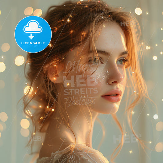 Color Me Curious - A woman with glowing hair