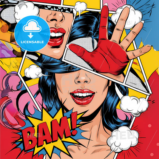 Comic Pop Symphony: A Vibrant Celebration of Retro Aesthetics