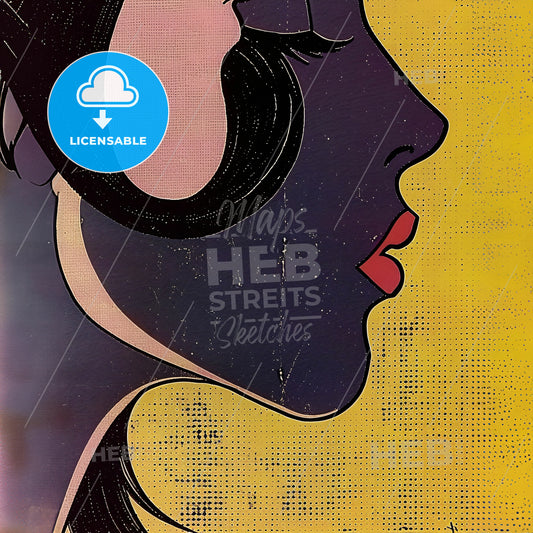 A Close Up Of A Woman's Face