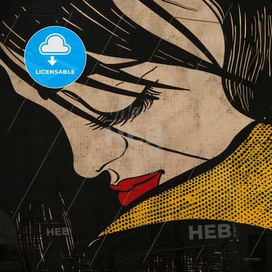 A Painting Of A Woman's Face