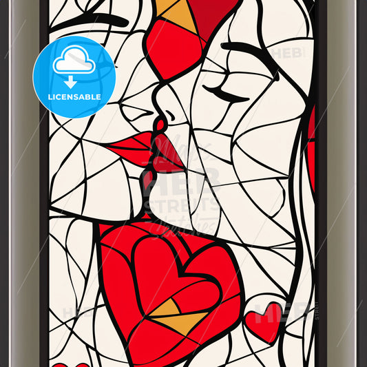 A Painting Of A Couple Of Women